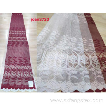 Shaoxing Cheap Lace Warp Mesh Knitting Curtain Fabric